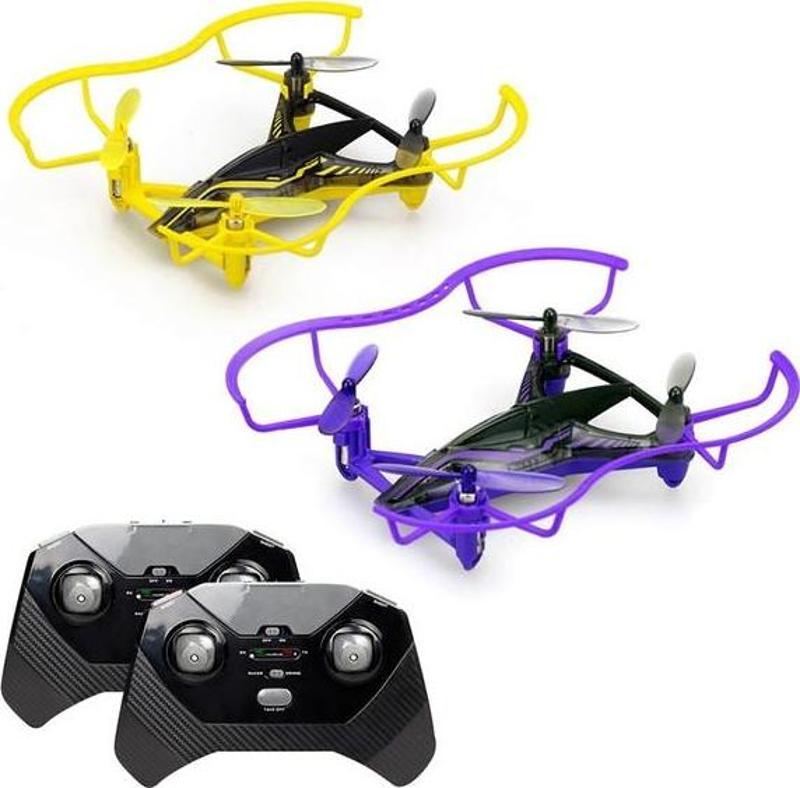 -HyperDrone Yarış Büyük Kit 2.4G - 4CH Gyro -Çift Drone ( İç Mekan )