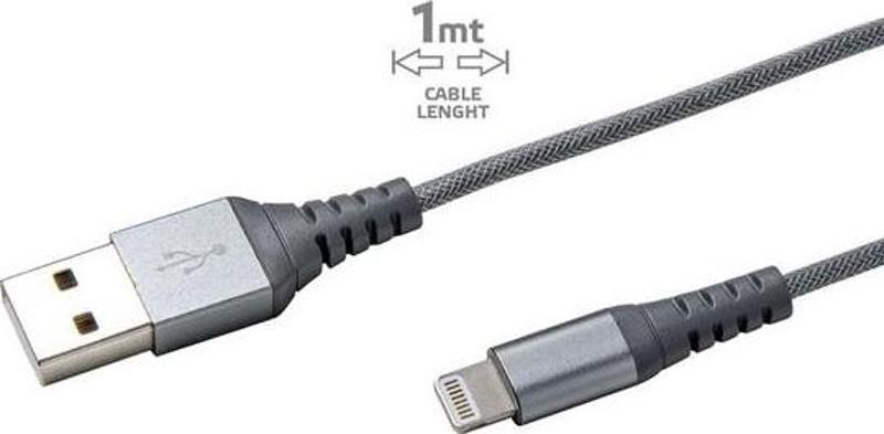 USB Lightning Gri Kablo