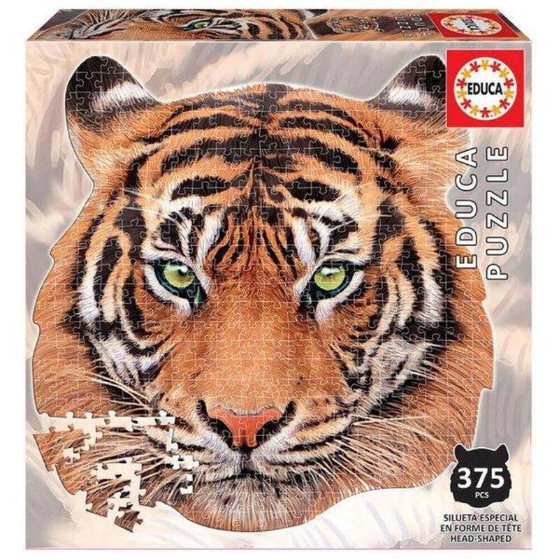 Educa Educa Tiger Animal Face Shaped 375 Parça Puzzle