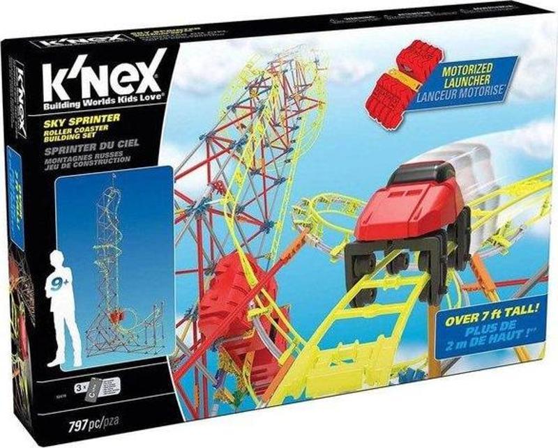 k’nex Sky Sprinter Roller Coaster Seti (Motorlu) Thrill Rides Kne