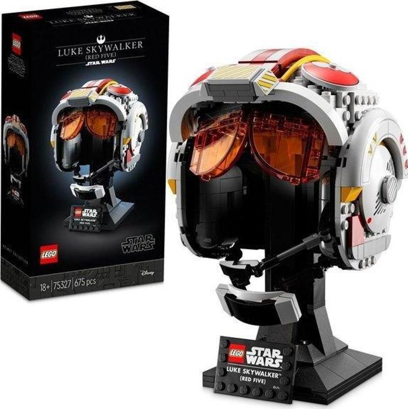 Luke Skywalker ın Kırmızı Beş Kaskı red five helmet kask 75327