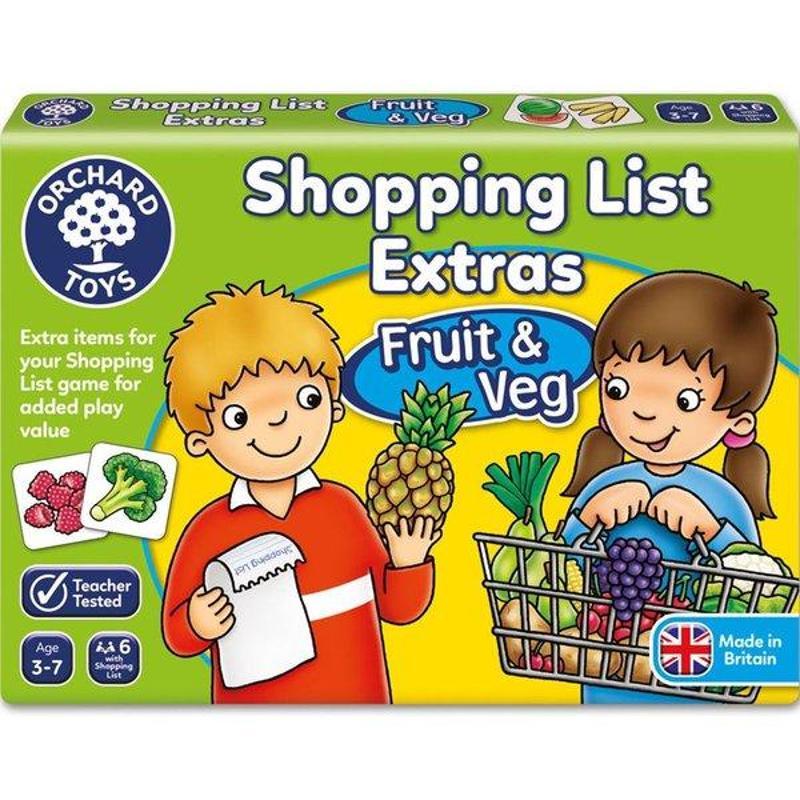 Orchard Orchard Shopping List Fruit & Veg Eğitici Kutu Oyunu