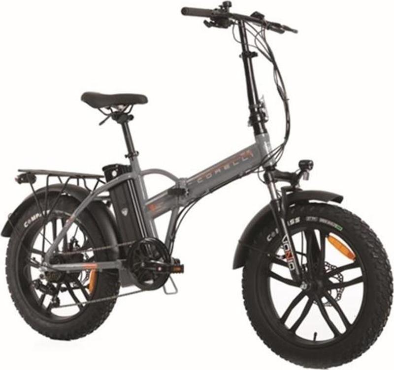 VONIQ ECO MAG. FAT BIKE ELEKTRİKLİ KATLANIR BİSİKLET 42CM MD 20 JANT 7 VİTES GRAY