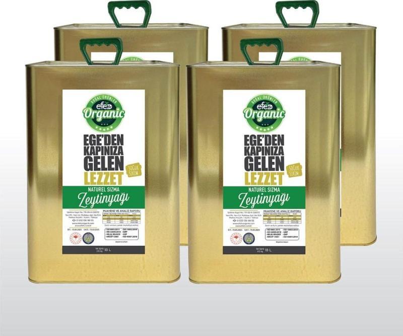 Ultra Natural Sızma Zeytinyağı (18*4) 72 Litre Teneke