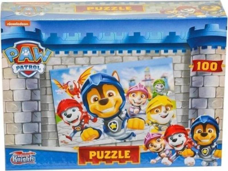 Paw Patrol 100 Parça Puzle Pw7910,Çocuklar İçin Paw Patrol Puzzle