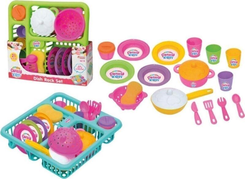 Dede Candy Ken Çocuklar Için Oyuncaklar Bulaşıklık Seti 01593Tr