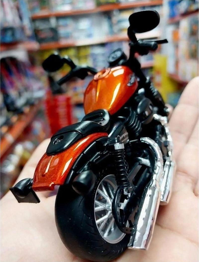 Harley Davıdson Çek Bırak Die-Cast Clasic Motorsiklet 1:14 Ölçekli