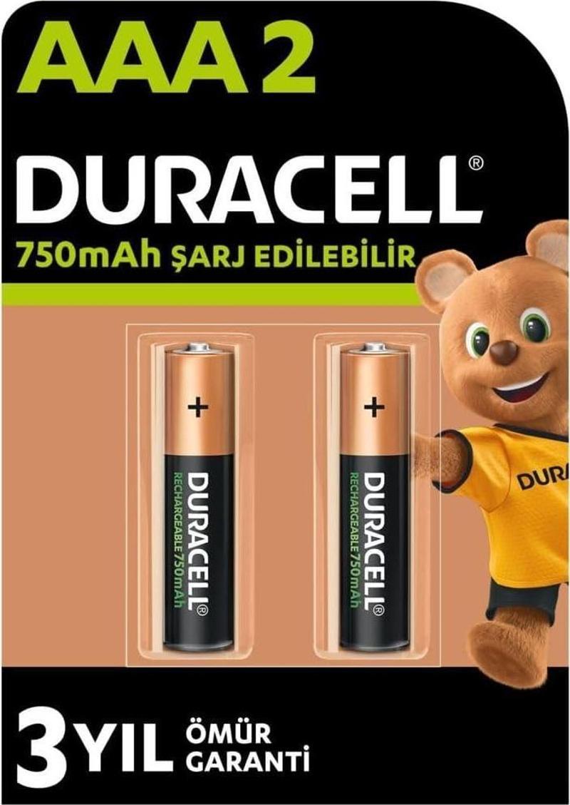 Şarj Edilebilir AAA 750 mAh 2'li Pil