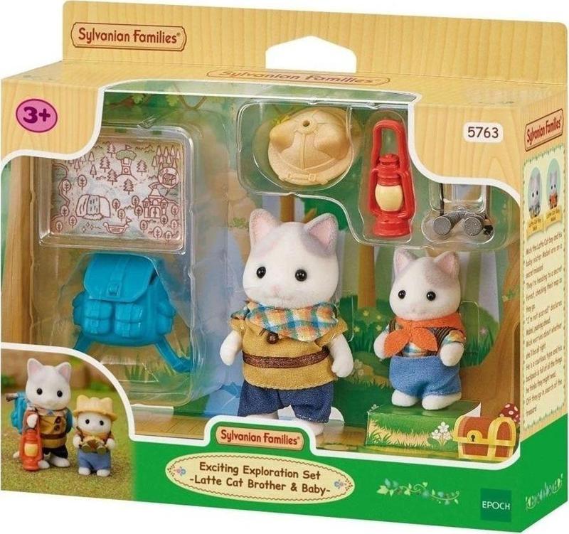 5763 Sylvanian Families Heyecanlı Keşif Seti Latte Kedi Abi Ve Bebek +4 Yaş