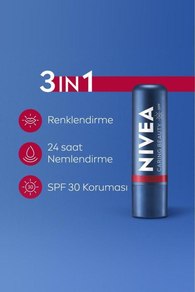 Lip Balm Bakımlı ve Renkli Dudak Balmı Kırmızı 4,8Gr Red