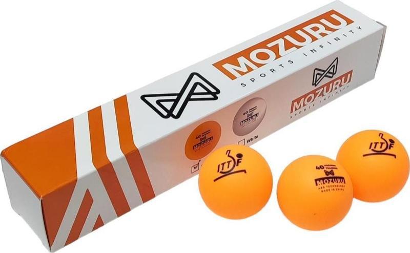 Mozuru Mzr006-Org ITTF Onaylı Turuncu Pinpon Topu 6lı