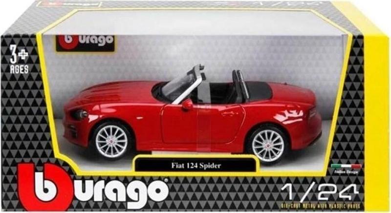 21083 Burago 1:24 Fiat 124 Spider Model Araba