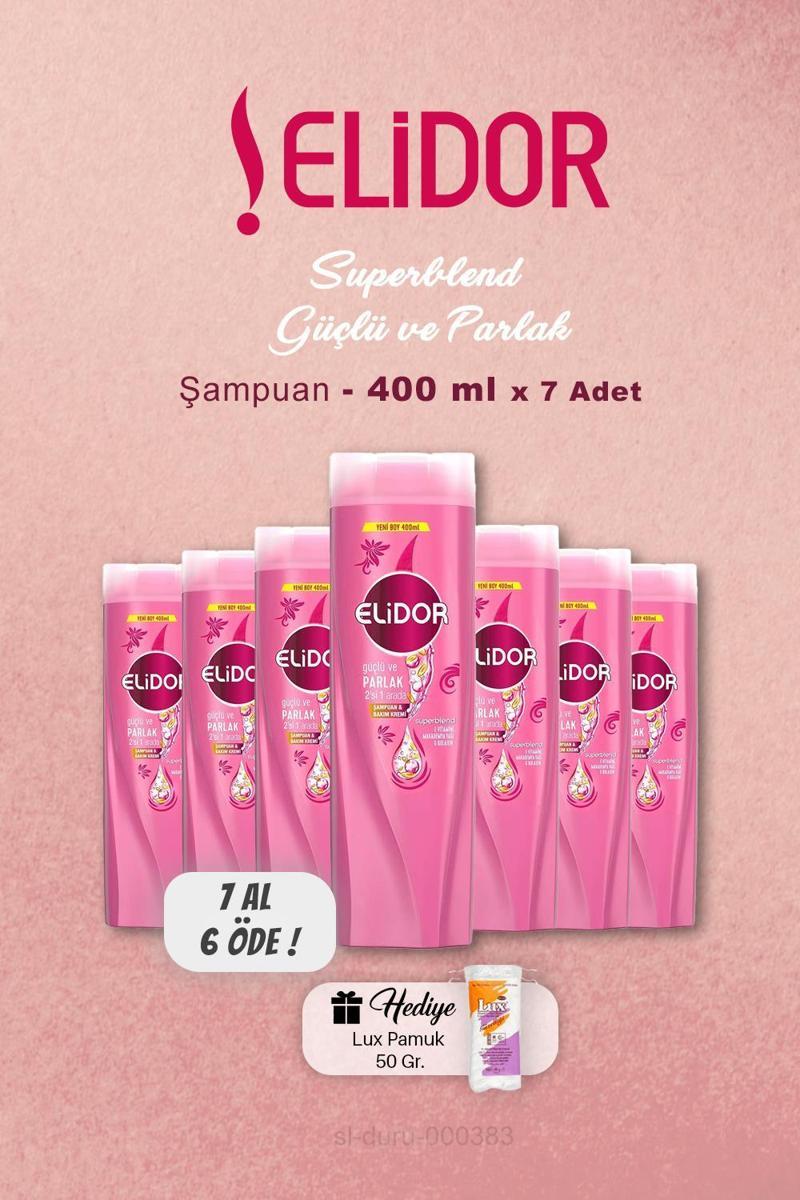 Şampuan Güçlü ve Parlak 400 ml, Pamuk Hediyeli