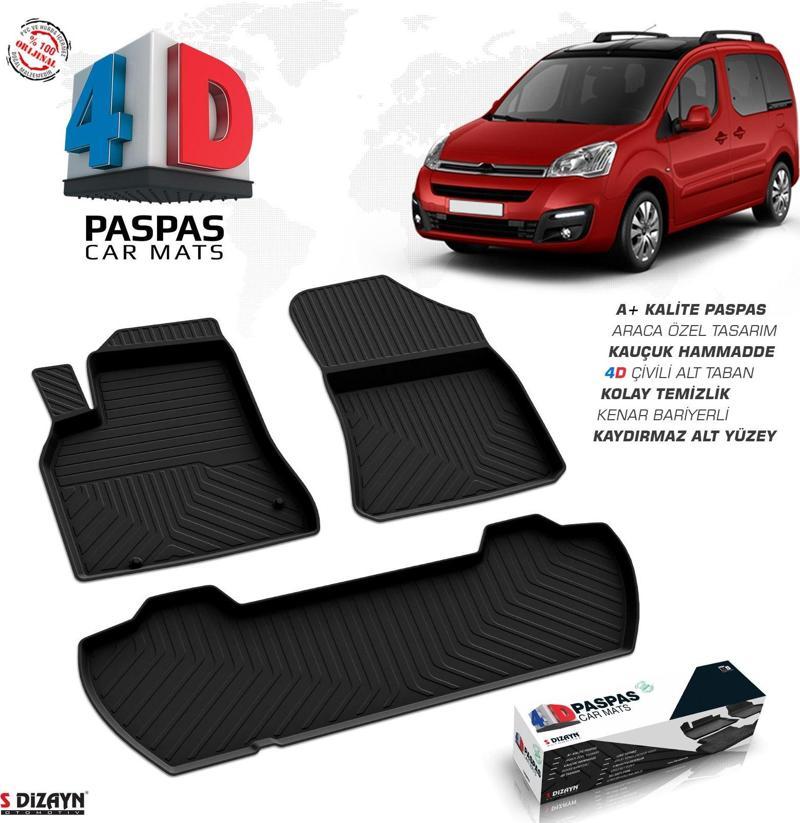 Citroen Berlingo 4D Havuzlu Paspas 2008-2018 110 HP A+Kalite