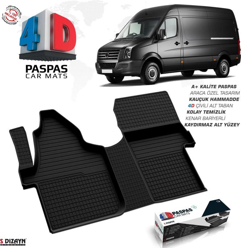 VW Crafter 4D Havuzlu Paspas 2006 Üzeri Ön Çift Koltuk