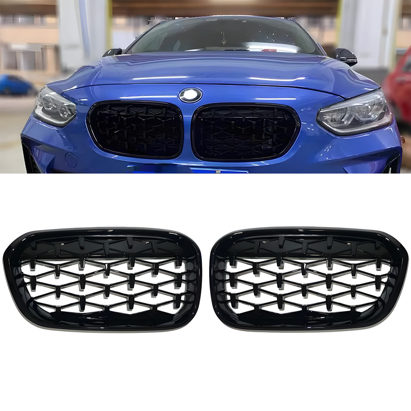 Bmw 1 Serisi F20/F21 Ön Panjur Böbrek Parlak Siyah Piano Black Diamond Model 2015-2019