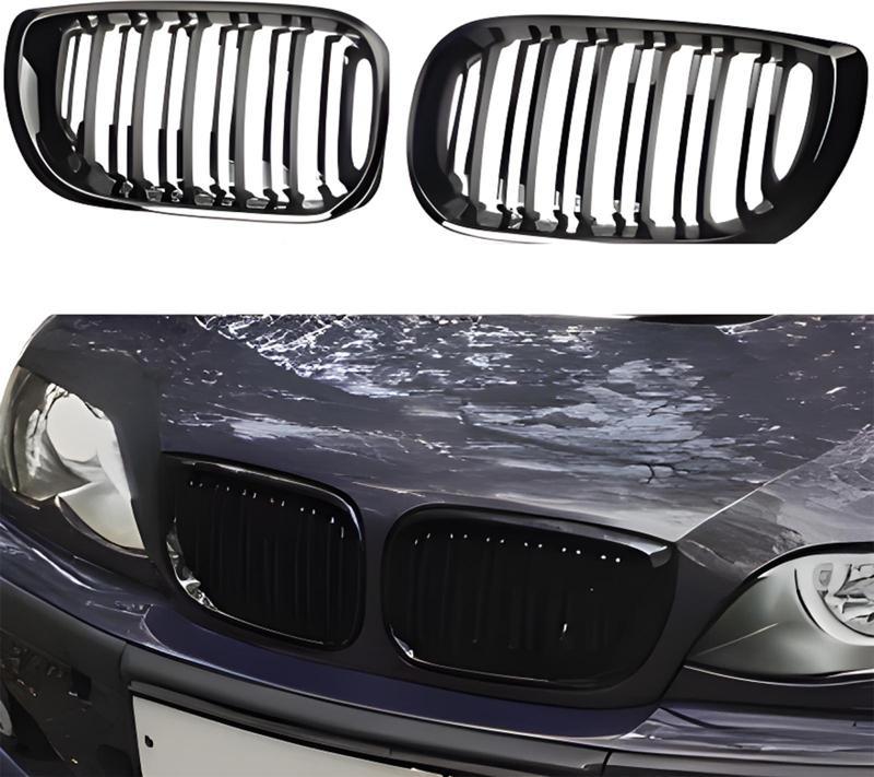 Bmw 3 Serisi E46 Coupe Ön Panjur Böbrek Parlak Siyah Piano Black M3 Model 2002-2005