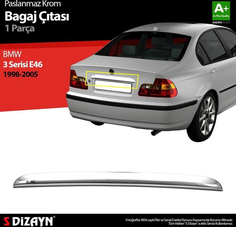 Bmw 3 Serisi E46 Krom Bagaj Çıtası 1998-2005