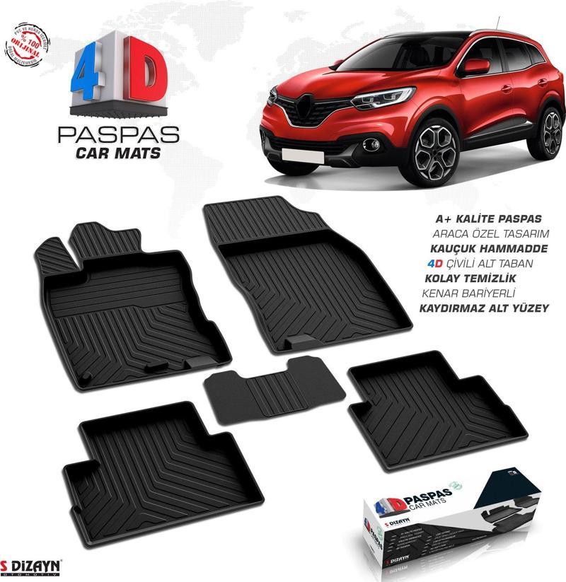 Renault Kadjar 4D Havuzlu Paspas A+Kalite