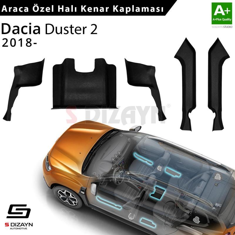 Dacia Duster 2 Halı Kenar Kaplama Seti 2018 Üzeri 5 Prç A+ Kalite