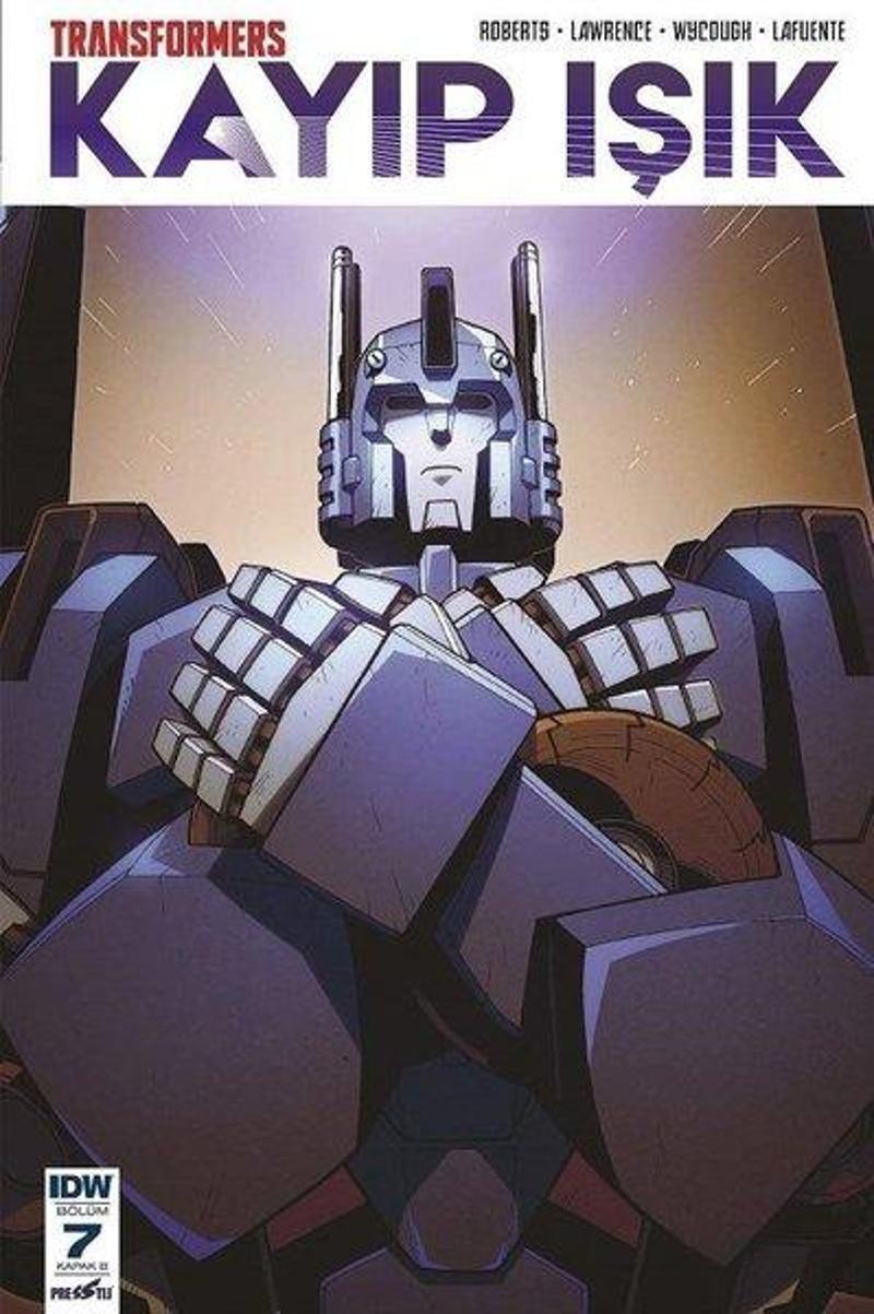 Presstij Kitap Transformers Kayıp Işık Bölüm 7 Kapak - B - James Robertson
