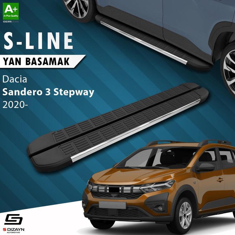 Dacia Sandero 3 Stepway S-Line Krom Yan Basamak 183 Cm 2020 Üzeri