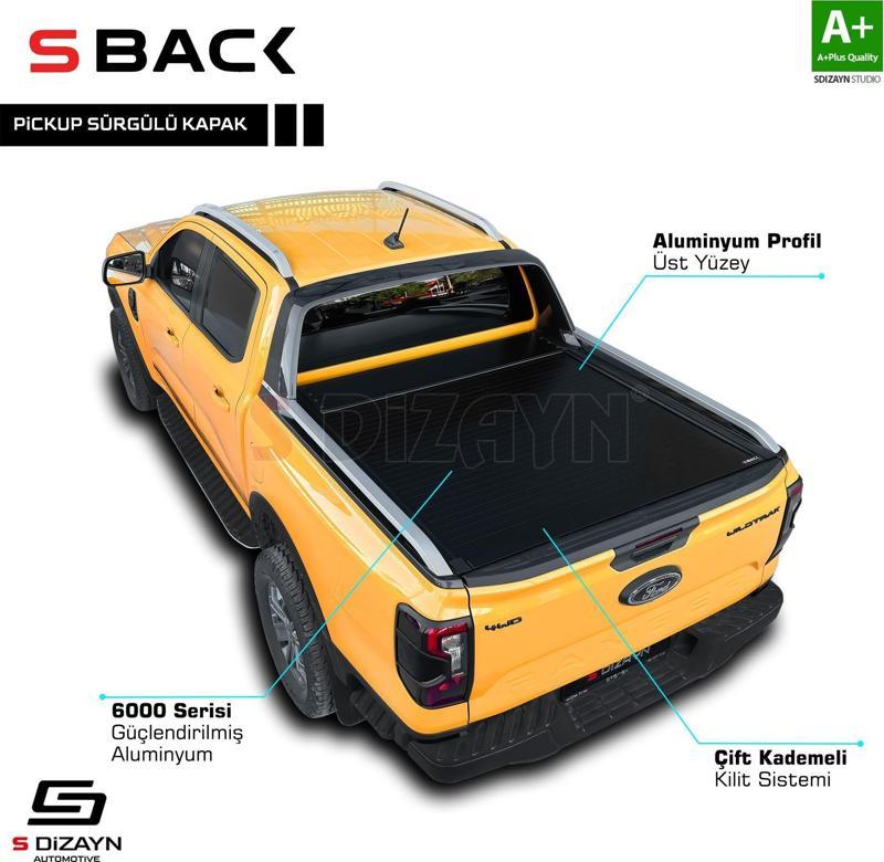 Ford Ranger 4 S-Back Sürgülü Kapak Siyah V1 OEM Stil 2023 Üzeri