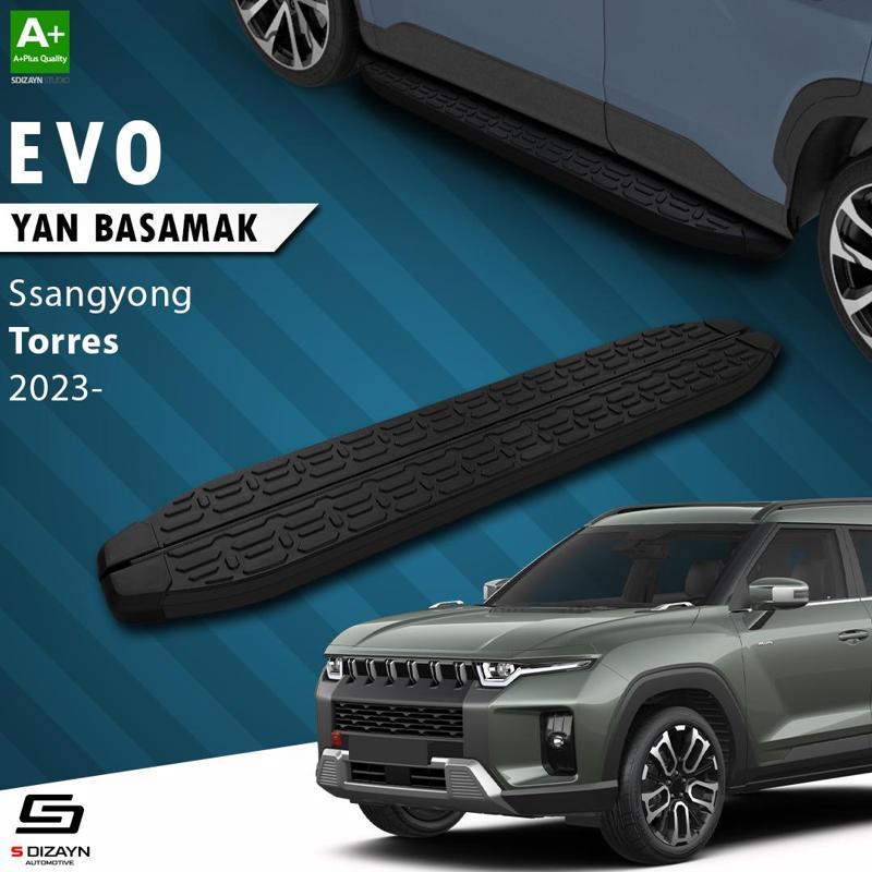 Ssangyong Torres Evo Siyah Yan Basamak 183 Cm 2023 Üzeri