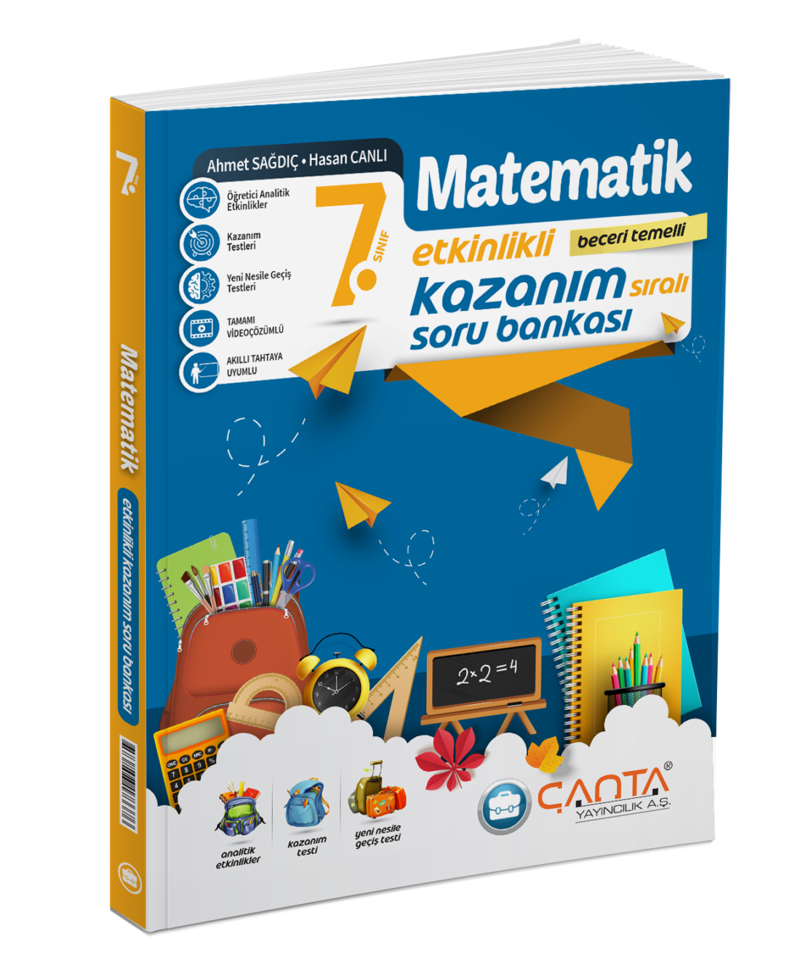 ÇANTA YAYINLARI 7.Sınıf Matematik Etkinlikli Kazanım Sıralı Soru Bankası 