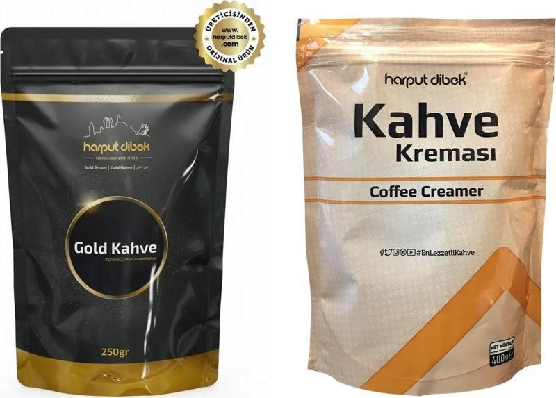 Harput Dibek Gold Kahve 250 gr + Kahve Kreması 400 gr