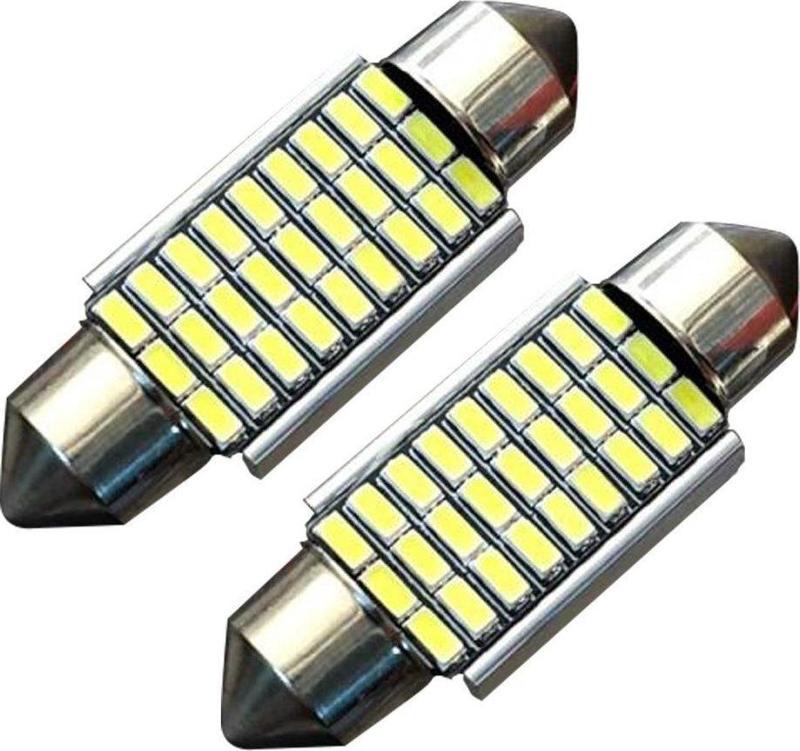 Sofit Beyaz Led Ampul Canbus 36mm 12V 27 Led 2 Adet