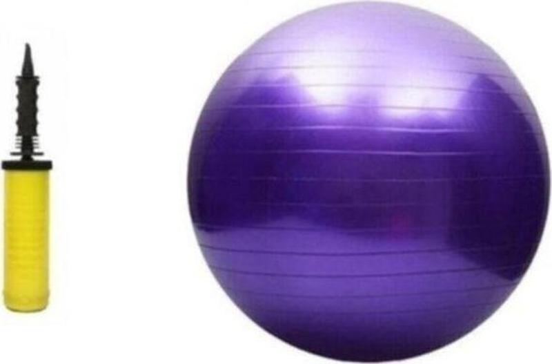 65 Cm Fitilli Pilates Topu Ve Pompa Seti Pilates Denge Yoga Spor Egzersiz Top Jimnastik Fitness Gym