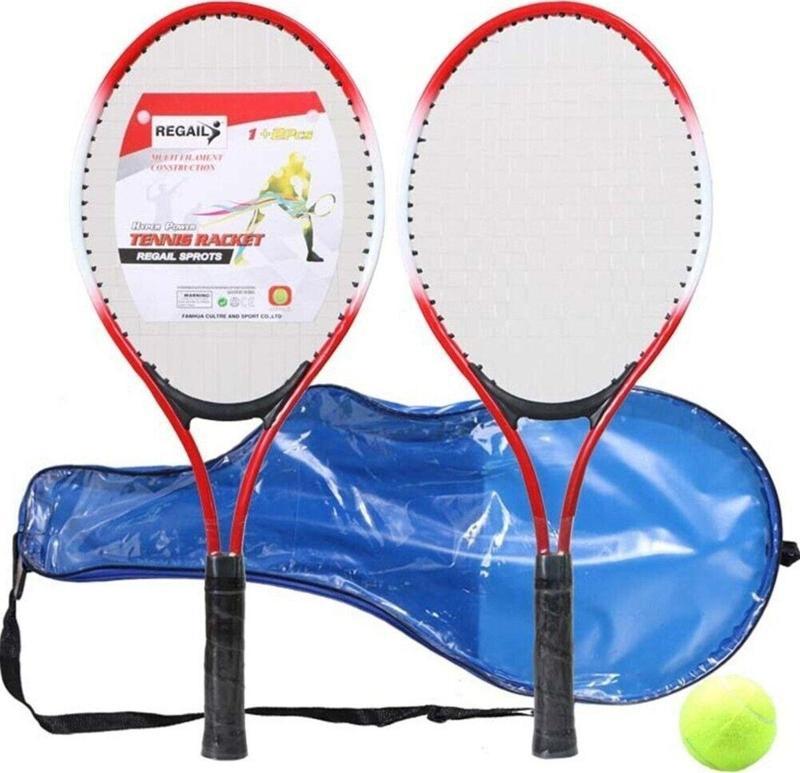 Çocuk Tenis Raketi Seti 21 Inç 2 Raket 1 Top Çantalı Set