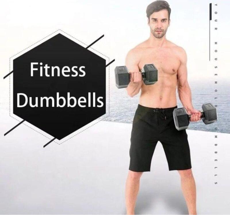 Plastik Köşeli Dambıl Set - Dumbbell Set 2X1 Kg