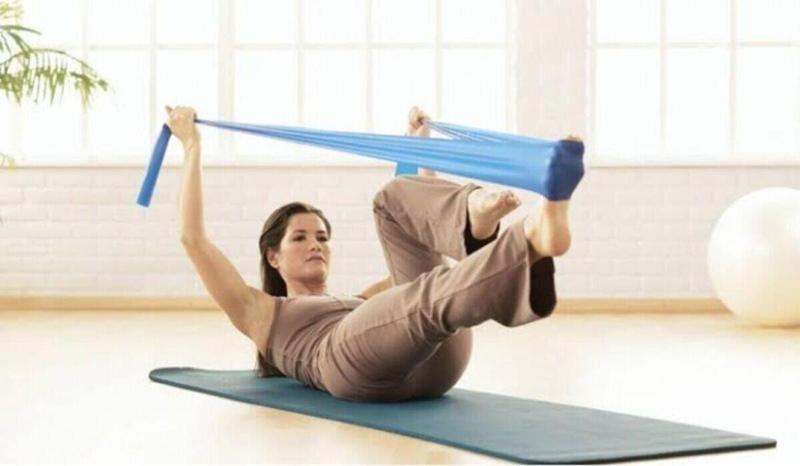 Pilates  Jimnastik Bantı Egzersiz Direnç Yoga Lastiği