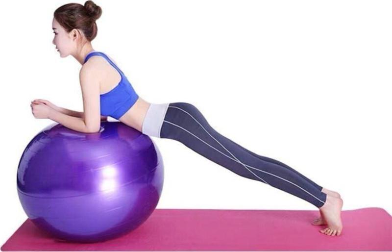 Pilates Topu 65 Cm Mor-Top Şişirme Pompası
