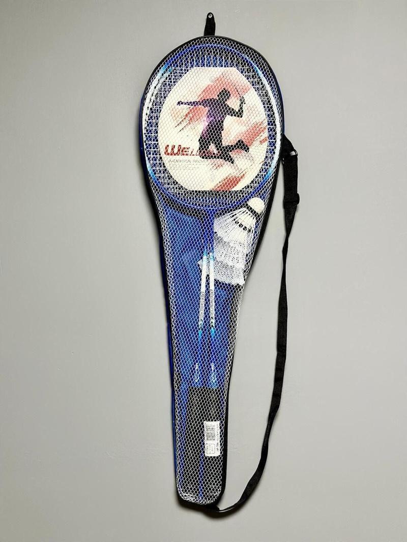 2 Adet Profesyonel Badminton Raketi Deluxe Badminton Çantası Seti + 3 Adet Badminton Topu 101M