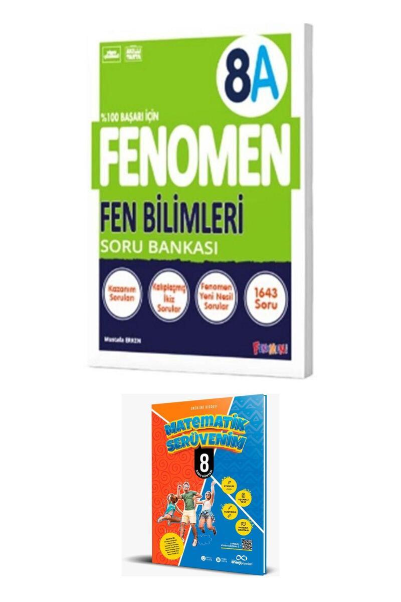 Fenomen Yayıncılık 2025 - Fenomen Fen Bilimleri 8A Soru Bankası (MATEMATİK SERÜVENİM 8 HEDİYELİ)