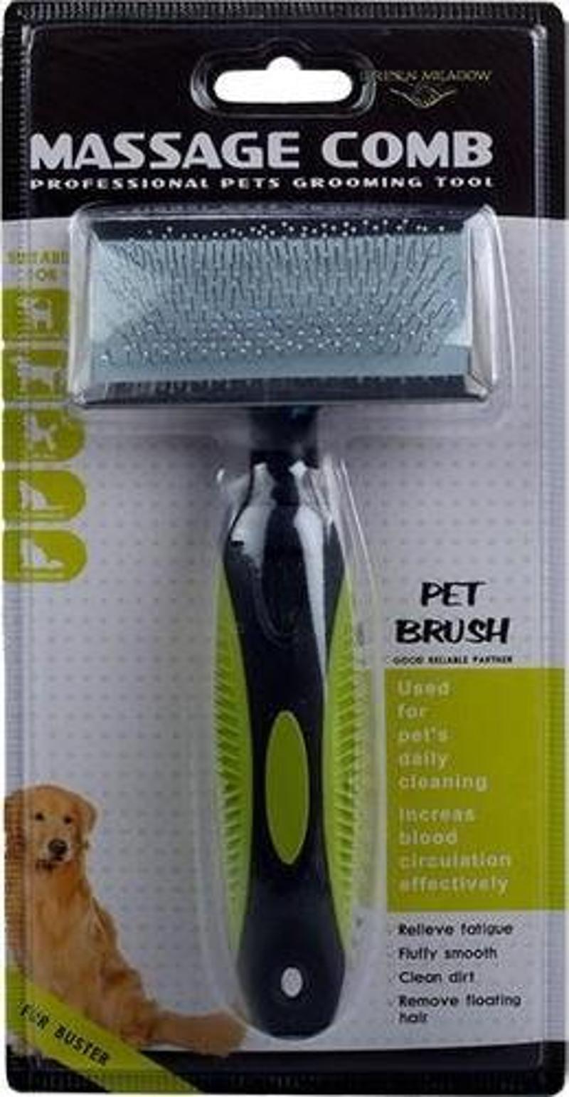 Massage Comb Plastik Saplı Tel Fırça 17.3X9X2.9 cm