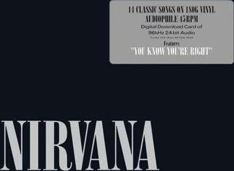 Nirvana 45 Rpm 180 Gr.+ Digital Download Card 96 Khz 24-Bit Audio