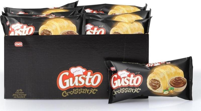 Gusto Kruvasan Çikolatalı 30 Gr. 24 Adet (1 Kutu)