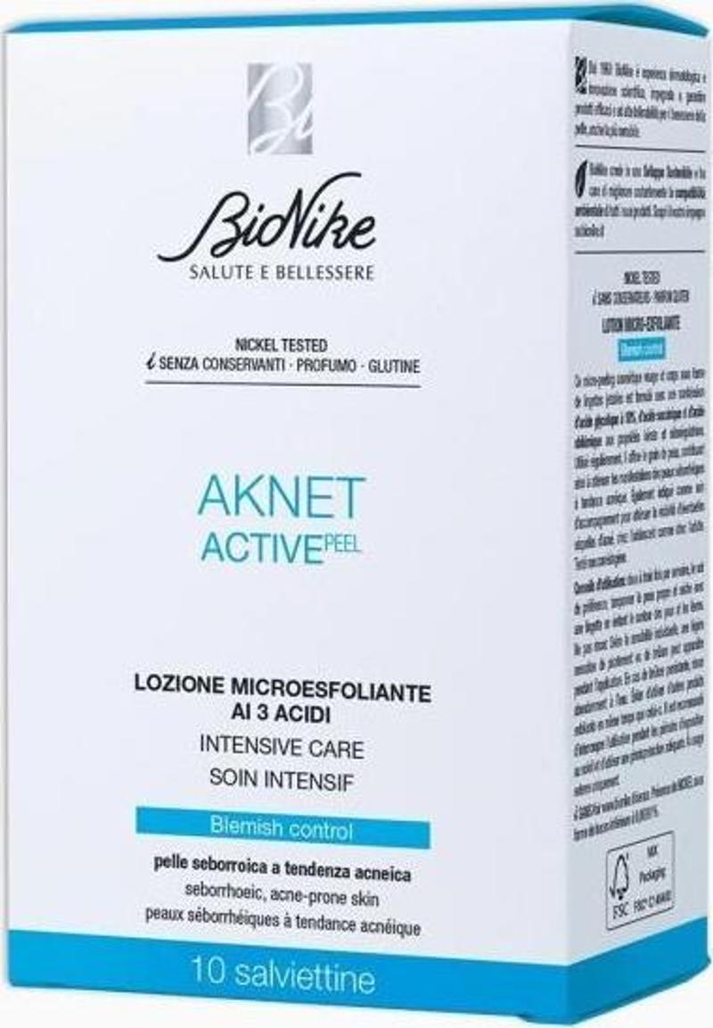 BIONIKE Aknet Active Peel 10'lu tek Kullanımlı Mendil