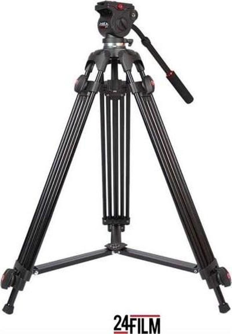 508B Pro Profesyonel Video Tripod 190CM 9 kg Taşıma