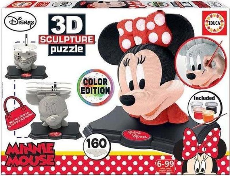 17930 Sculpture Minnie Colour Edition 3D Puzzle