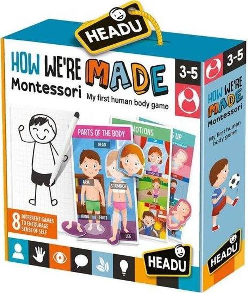 Montessori İlk İnsan Vücudu Oyunum 3-5 Yaş
