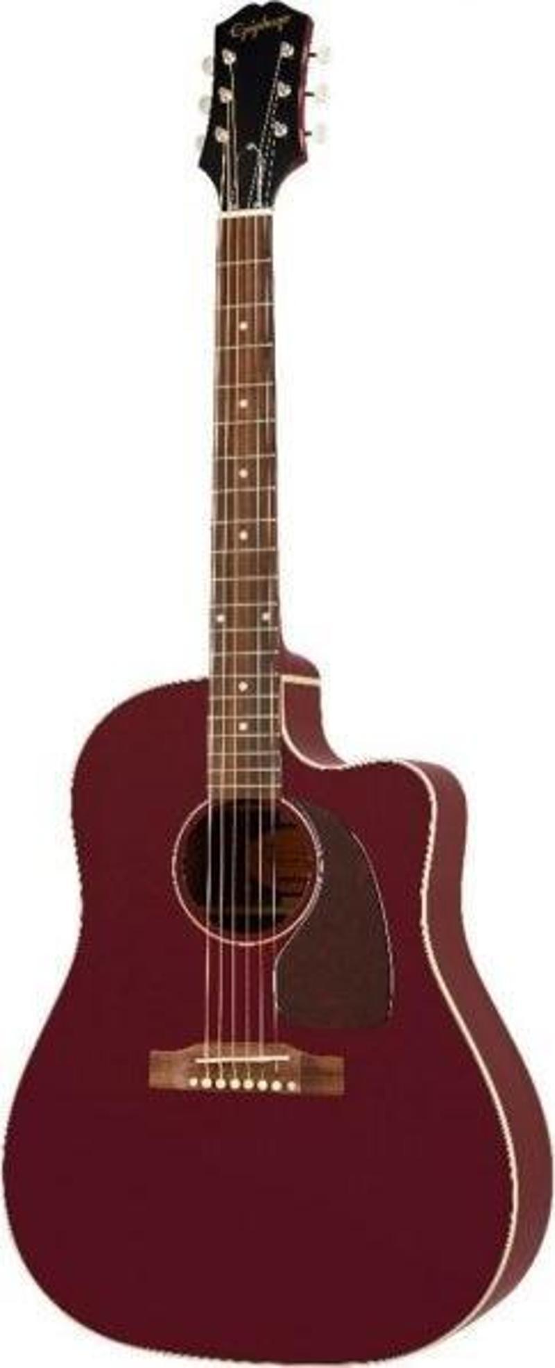 J-45 EC Elektro Akustik Gitar (Aged Wine Redy)