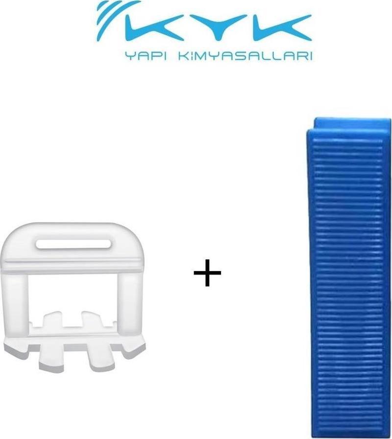Seramik Tesviye Sistemi Kama (100) + Klips 1mm (200)