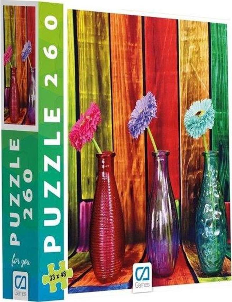 Çiçekler Puzzle 260 Parça