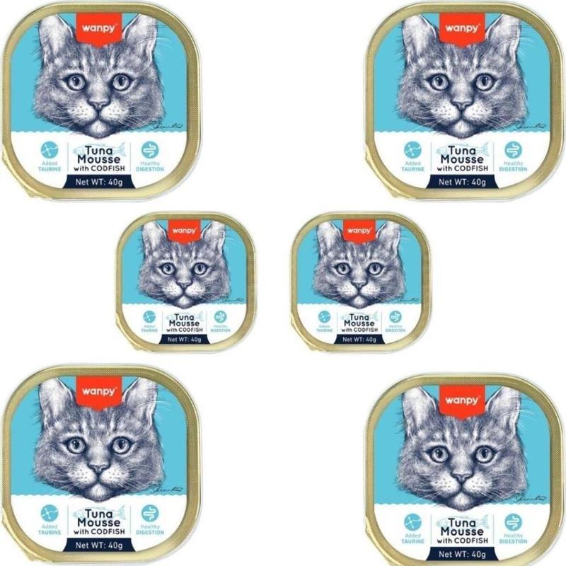 Ton Ve Morina Balıklı Alutray Kedi Yaş Mama 40 Gr x 6 Adet