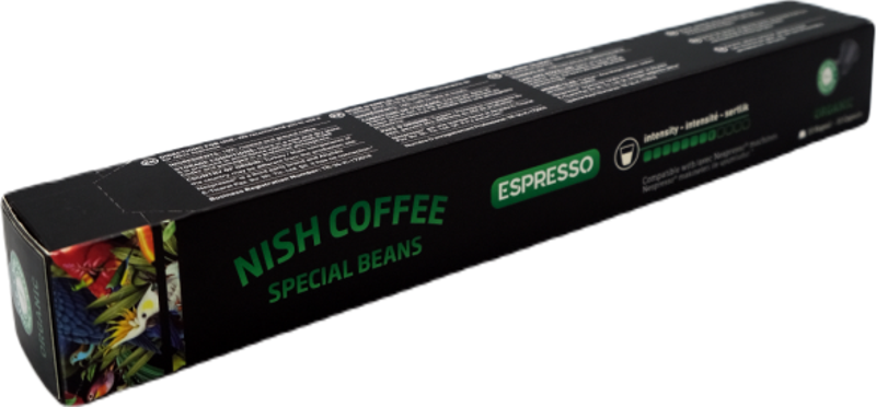 Nish Capsule Coffee, Organic (Density No 8) 55 G